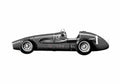 Blueprint Ferrari 500 F1 GP OW 1953 A4 Photo Print
