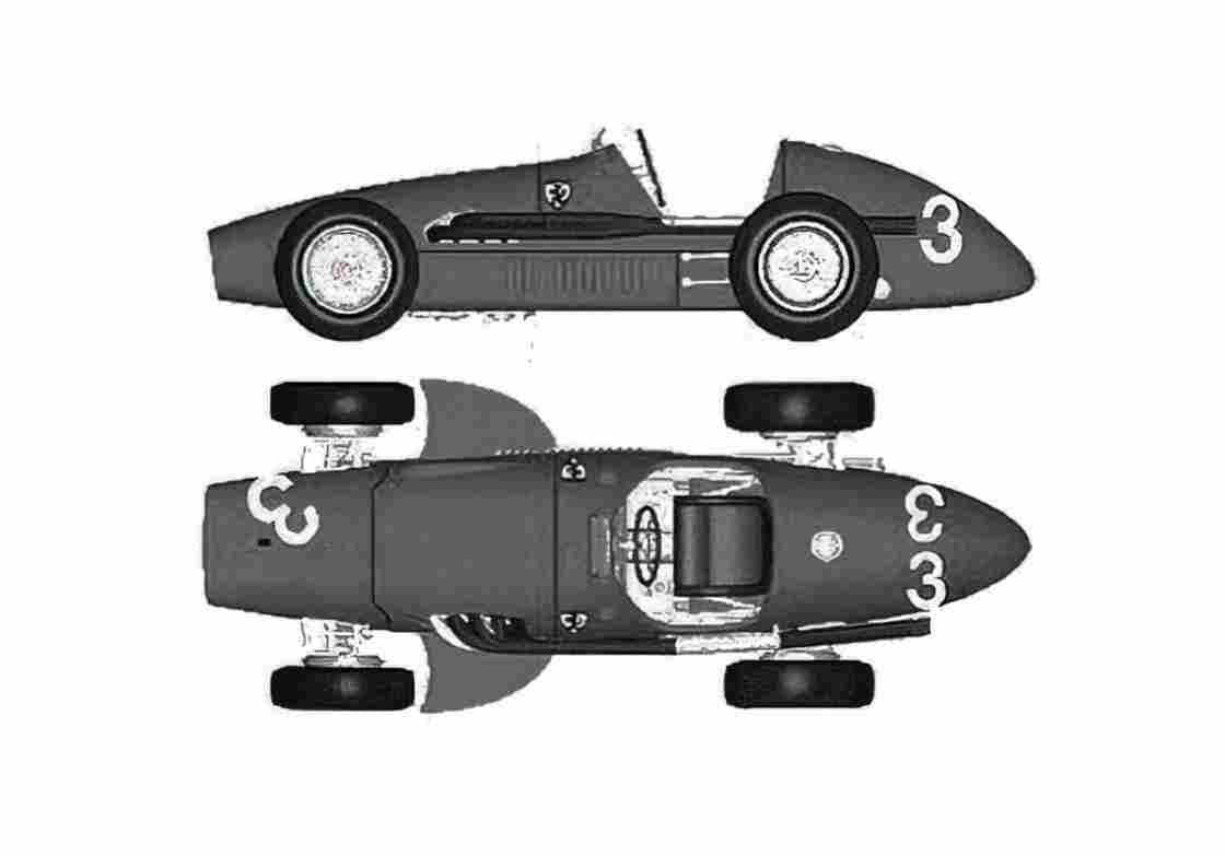 Blueprint Ferrari 500 F2 German GP OW 1951 A4 Photo Print