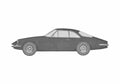 Blueprint Ferrari 500 Sedan 1965 A4 Photo Print