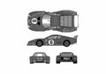 Blueprint Ferrari 512 BB Le Mans Budweiser Coupe 1982 A4 Photo Print