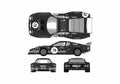 Blueprint Ferrari 512 BB Le Mans Crockfords Coupe 1980 A4 Photo Print