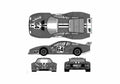 Blueprint Ferrari 512 BB Le Mans Nart Coupe 1979 A4 Photo Print