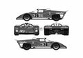 Blueprint Ferrari 512 M Coupe 1971 A4 Photo Print
