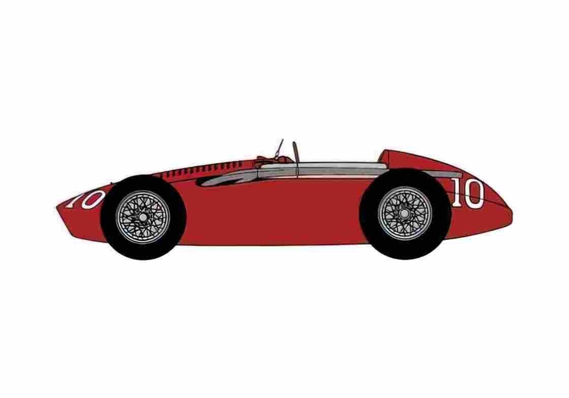 Blueprint Ferrari 553 Italian GP F2 OW 1953 A4 Photo Print