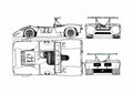 Blueprint Ferrari 612 Can Am Targa 1968 A4 Photo Print