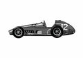Blueprint Ferrari 625 F1 GP OW 1954 A4 Photo Print