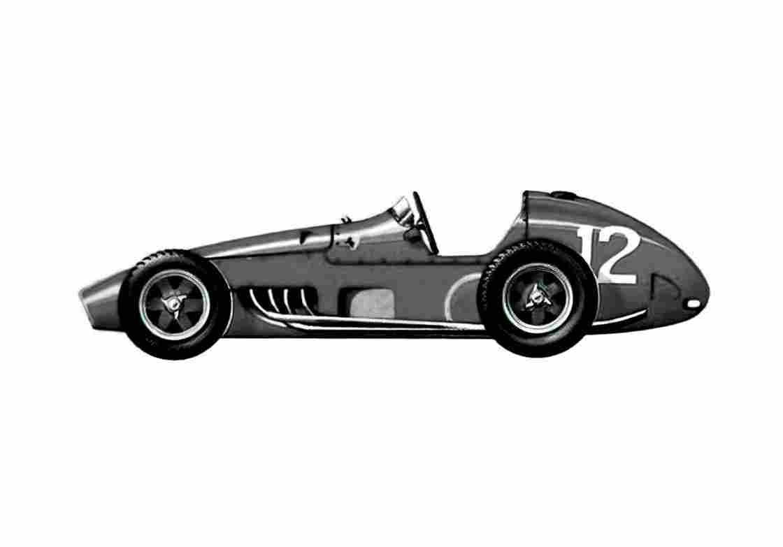 Blueprint Ferrari 625 F1 GP OW 1954 A4 Photo Print