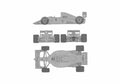 Blueprint Ferrari 641 F1 OW 1990 A4 Photo Print