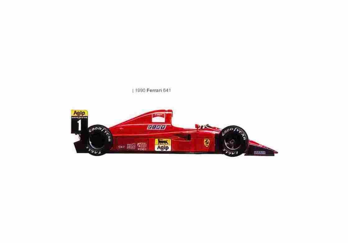 Blueprint Ferrari 641 OW 1990 01 A4 Photo Print