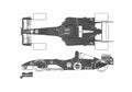 Blueprint Ferrari F2005 OW 2005 A4 Photo Print