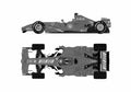 Blueprint Ferrari F2007 F1 GP OW 2007 A4 Photo Print