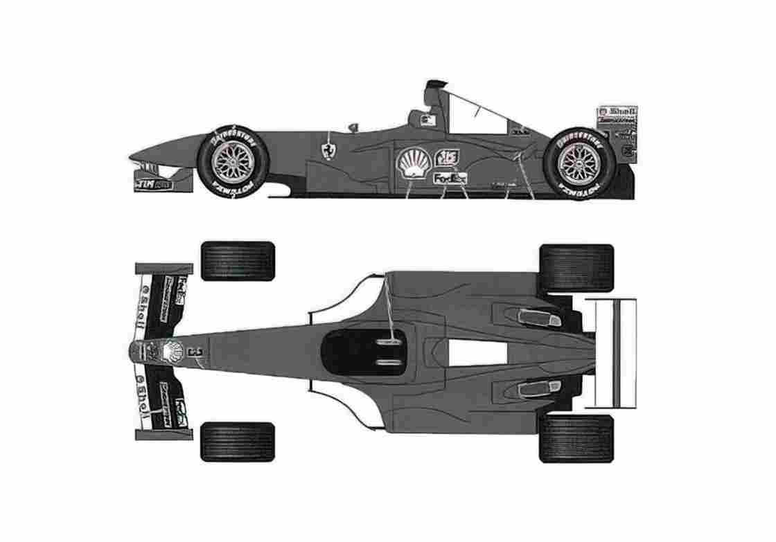 Blueprint Ferrari F399 Germany GP OW 1999 A4 Photo Print