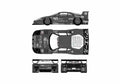 Blueprint Ferrari F40 GTE LM Shell Suzuka Coupe 1996 A4 Photo Print