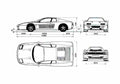 Blueprint Ferrari F512M Coupe 1994 A4 Photo Print