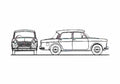 Blueprint Fiat 1100D Millecento Sedan 1964 A4 Photo Print