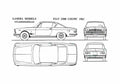Blueprint Fiat 2300 Coupe 1961 A4 Photo Print