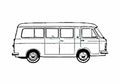 Blueprint Fiat 238 Bus 1968 A4 Photo Print