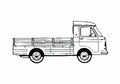 Blueprint Fiat 238 Pick up 1968 A4 Photo Print