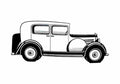 Blueprint Fiat 508 Balilla Berlina Sedan 1932 A4 Photo Print