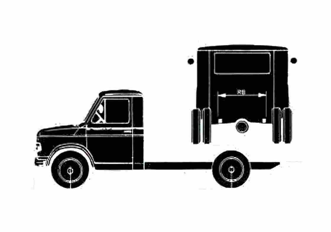 Blueprint Fiat 616n2 Truck 1968 A4 Photo Print