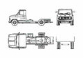Blueprint Fiat 616n2 Truck 1970 A4 Photo Print