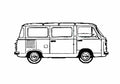Blueprint Fiat 850T Bus 1973 A4 Photo Print