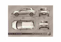 Blueprint Fiat Abarth Punto EVO Hatchback 2010 A4 Photo Print