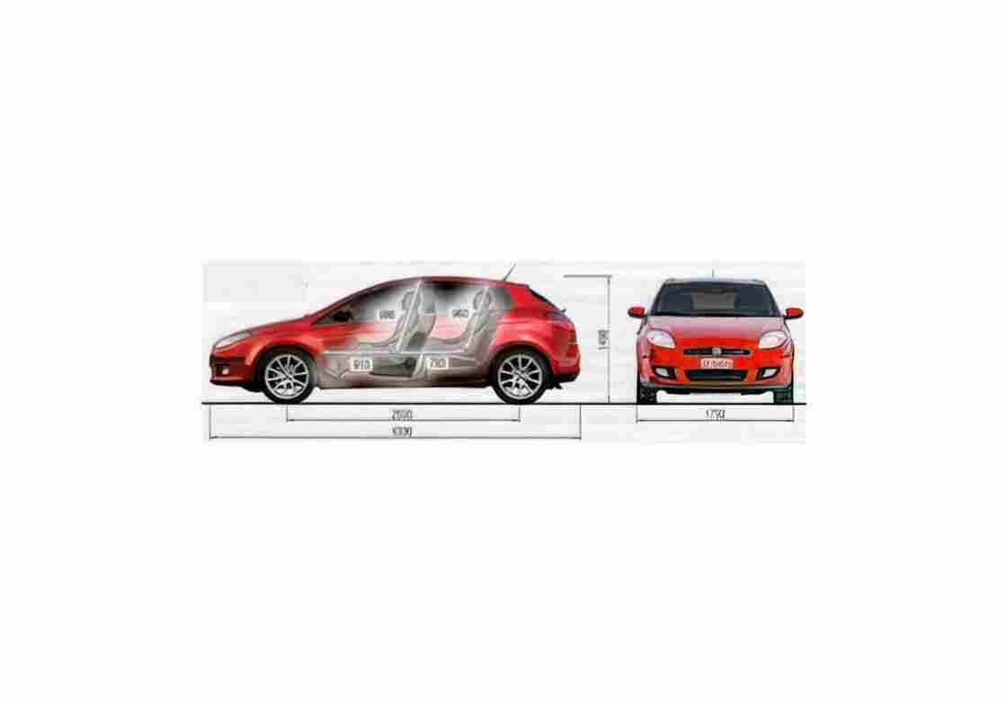 Blueprint Fiat Bravo 5 door Hatchback 2007 01 A4 Photo Print