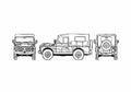 Blueprint Fiat Campagnola II LWB SUV 1974 A4 Photo Print