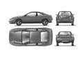 Blueprint Fiat Coupe Coupe 1995 A4 Photo Print