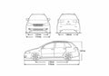 Blueprint Fiat Croma Wagon 2006 A4 Photo Print