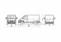 Blueprint Fiat Ducaro SSWB Van 2007 A4 Photo Print