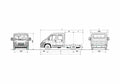 Blueprint Fiat Ducato Chassis Double Truck 2007 A4 Photo Print