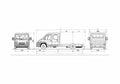 Blueprint Fiat Ducato Chassis Maxi Double Truck 2007 A4 Photo Print