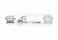 Blueprint Fiat Ducato Maxi Chassis Cab Truck 2007 A4 Photo Print