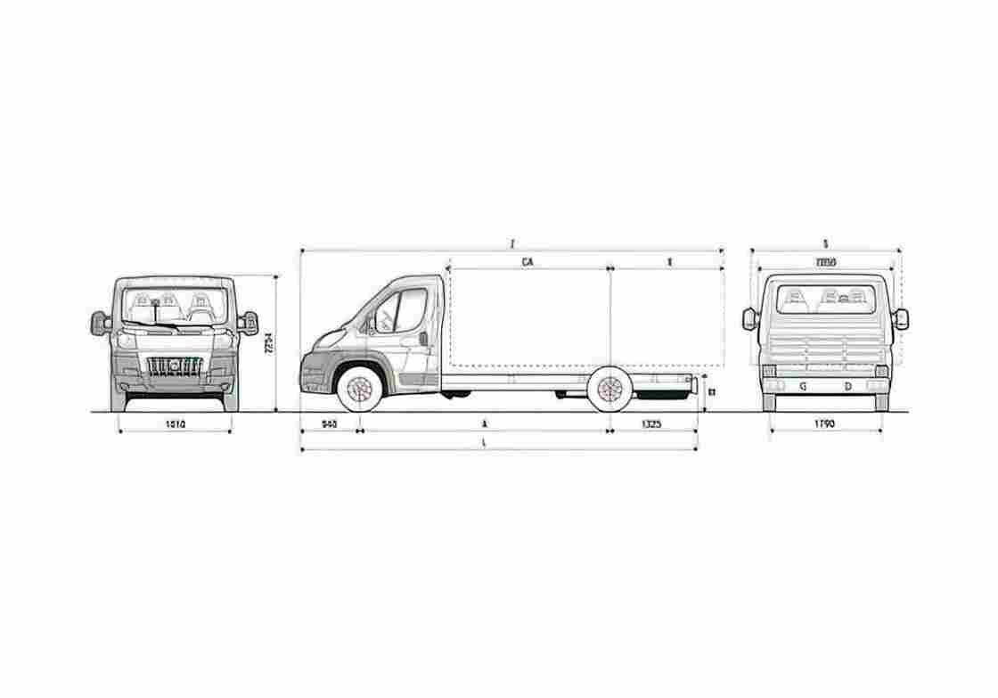 Blueprint Fiat Ducato Maxi Chassis Cab Truck 2007 A4 Photo Print