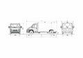 Blueprint Fiat Ducato Maxi Platform Truck 2007 A4 Photo Print