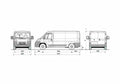 Blueprint Fiat Ducato SWB Van 2007 A4 Photo Print