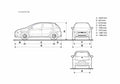 Blueprint Fiat Grande Punto GDX Hatchback 2008 A4 Photo Print