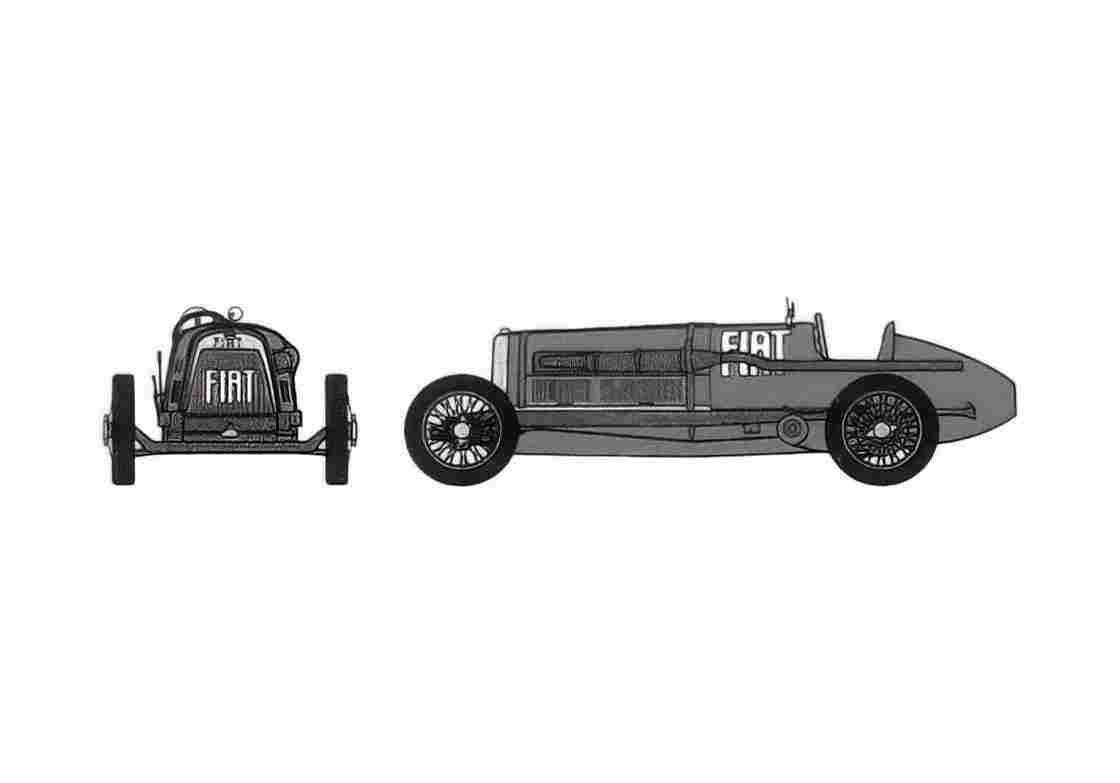 Blueprint Fiat Mephistopheles OW 1924 A4 Photo Print