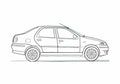 Blueprint Fiat Petra Sedan 2004 A4 Photo Print