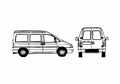 Blueprint Fiat Scudo I Sedan 2000 A4 Photo Print