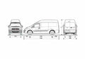 Blueprint Fiat Scudo Maxi Van 2007 A4 Photo Print