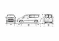 Blueprint Fiat Scudo Panorama Minivan 2007 A4 Photo Print