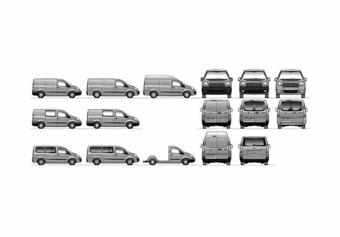 Blueprint Fiat Scudo Truck 2007 A4 Photo Print