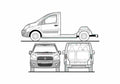 Blueprint Fiat Scudo Truck 2008 A4 Photo Print