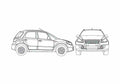 Blueprint Fiat Sedici SUV 2005 A4 Photo Print