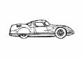 Blueprint Fiat Turbine Coupe 1954 A4 Photo Print