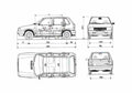 Blueprint Fiat Uno 87 Hatchback 1983 A4 Photo Print