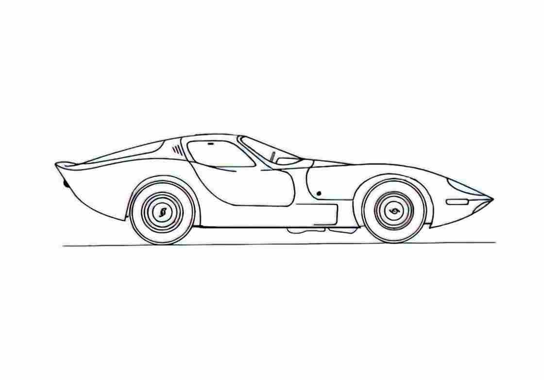 Blueprint Fiberfab Banshee Coupe 1966 A4 Photo Print